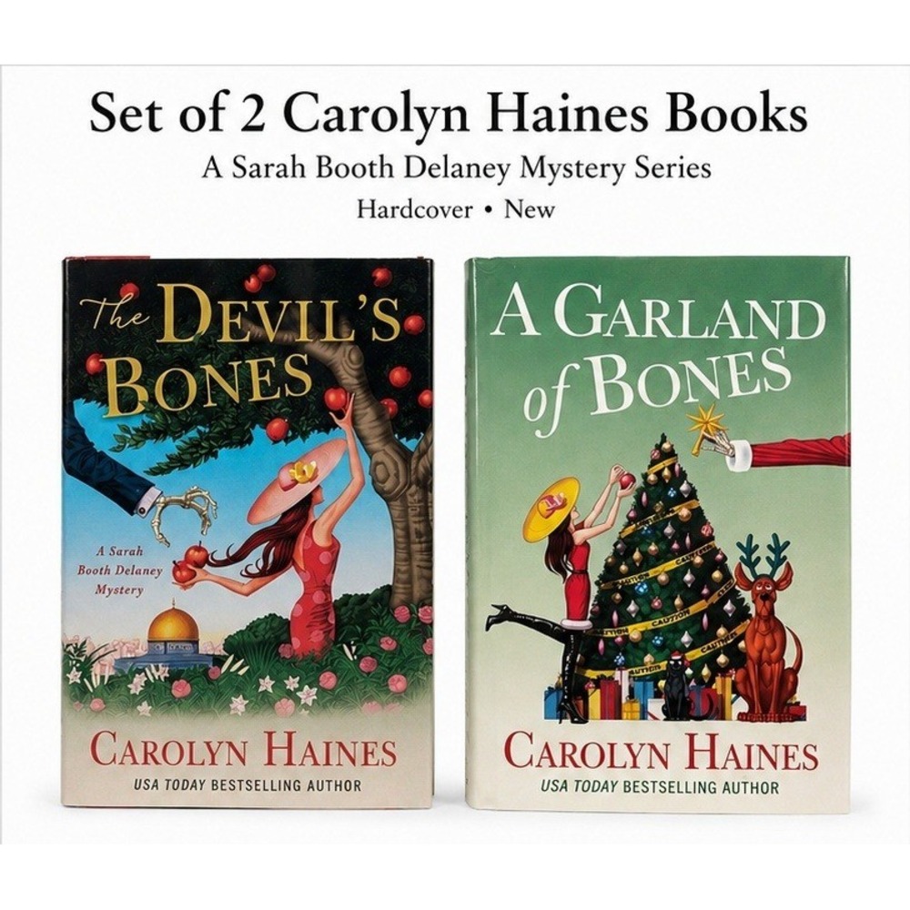 Carolyn Haines Sarah Booth Delaney Mystery 2 Book Hardcover Set Bones Series